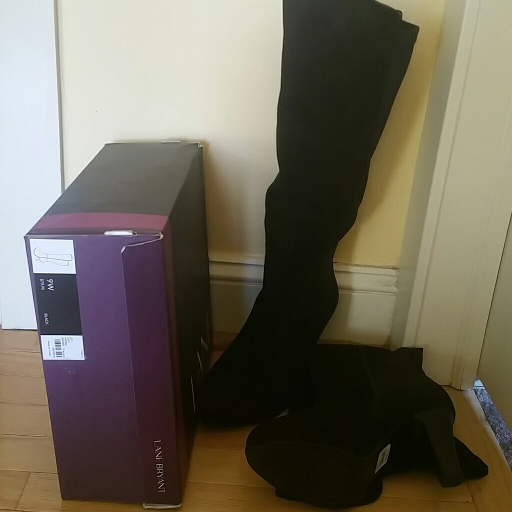 Lane Bryant 9W black boots
